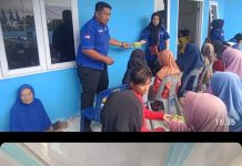 HUT Ke -24 Demokrat Lela Sari Makan Bareng Pengemudi Ojol Tetap Dukung Program Kerja Presiden Prabowo Dan Pemkab Asahan