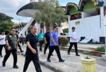 Wali Kota Mahyaruddin Salim Jalan Sehat Bersama Sekdaprovsu Keliling Pusat Kota Tanjungbalai