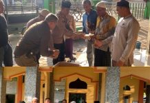Polres Tanjung Balai Bagikan Ratusan Cup Takjil ke Sejumlah Mesjid