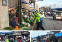 Jaga Kelancaran Arus Lalu Lintas, Sat Lantas Polres Tanjungbalai Tertibkan Pedagang