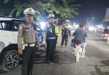 Sat Lantas Polres Tanjung Balai Gencarkan Blue Light Patrol untuk Tekan Kriminalitas
