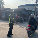 Jaga Kemacatan Sore Hari, Sat Lantas Polres Tanjung Balai Gelar Patroli Sore
