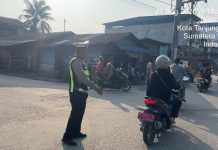 Jaga Kemacatan Sore Hari, Sat Lantas Polres Tanjung Balai Gelar Patroli Sore