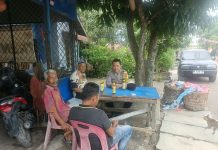 Bhabinkamtibmas Polsek Sei Tualang Raso Edukasi Warga Sumber Sari Soal Bahaya Narkoba