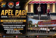 Pimpin Apel Pagi, Kabag SDM Polres Tanjungbalai Tekankan Pentingnya Kedisiplinan Personel