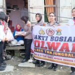 Dalam Rangka HUT Ke-78, Polwan Polres Tanjungbalai Salurkan Bansos untuk Warga Kurang Mampu