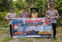 Antisipasi Karhutla, Sat Binmas Polres Tanjungbalai Imbau Warga Tidak Bakar Lahan