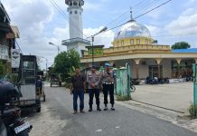 Polres Tanjung Balai Sebar Personel Jaga Keamanan dan Kelancaran Salat Jumat