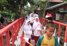 Wujud Nyata Dukung Asta Cita Presiden, Polres Tanjungbalai Resmikan Jembatan Merah Putih di Selat Lancang