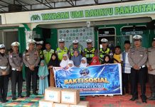 Sambut Hari Lantas ke-71, Satlantas Polres Tanjungbalai Salurkan Bantuan Sembako ke Panti Asuhan dan Warga