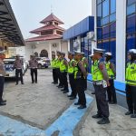 Personel Sat Lantas Polres Tanjung Balai Gelar Gatur Pagi