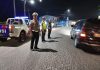 Jaga Kondusifitas Malam Hari, Sat Lantas Polres Tanjungbalai Gencarkan Blue Light Patrol
