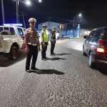 Jaga Kondusifitas Malam Hari, Sat Lantas Polres Tanjungbalai Gencarkan Blue Light Patrol