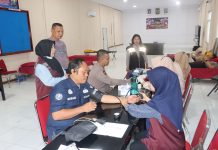 Sambut HUT Humas Polri ke-75, Polres Tanjungbalai Gelar Donor Darah